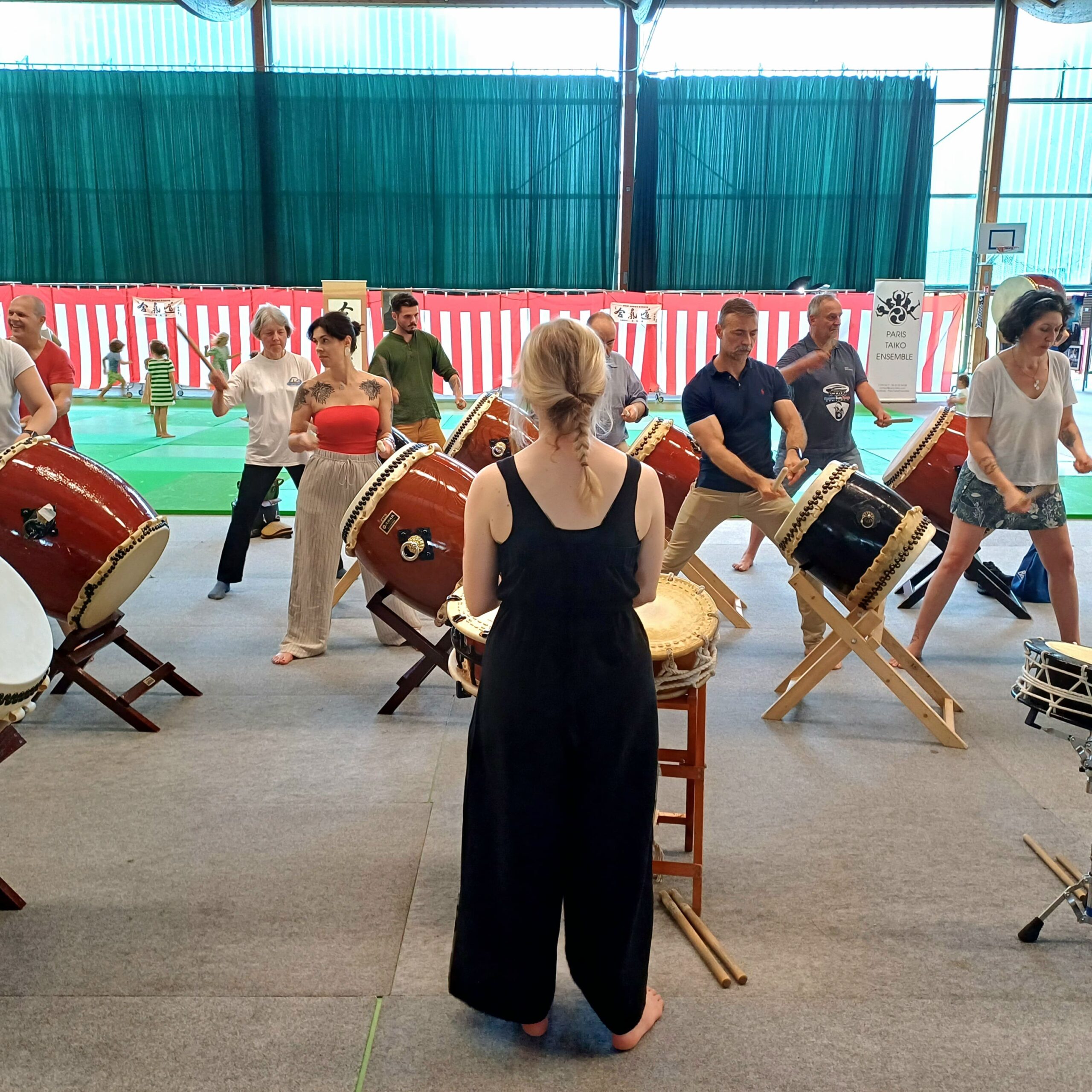 Stage de Taiko Festival Japon Matsukazé Mérignac Bordeaux